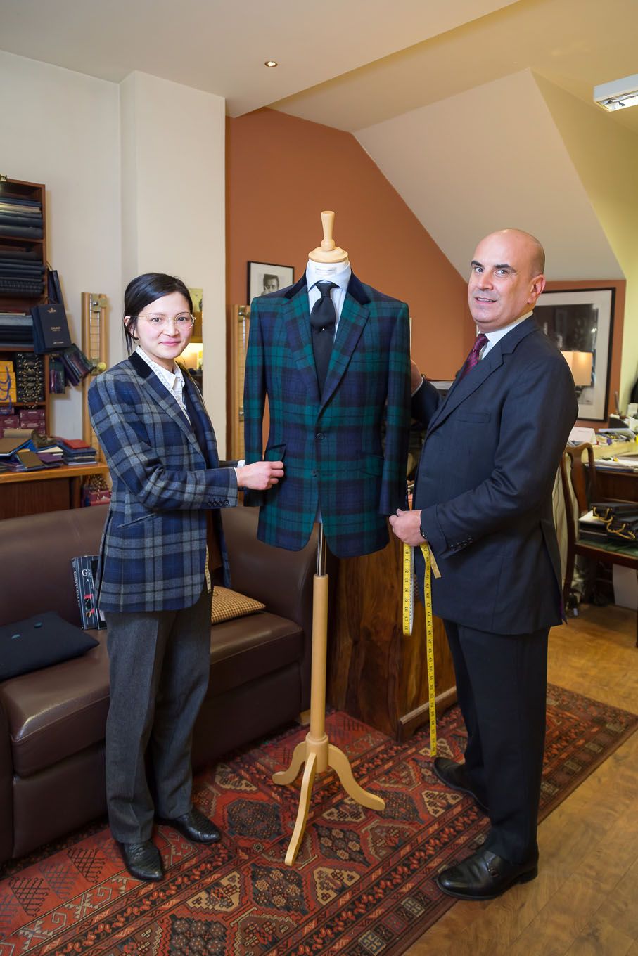 Portrait of a tailor in London Bloomsbury